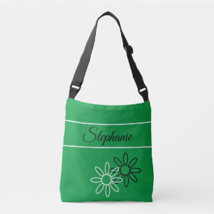 Kelly green w/your name, initials or monogram cros crossbody bag