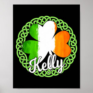 Kelly Irish Family Name Poster