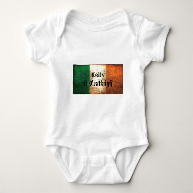 Kelly Irish Flag Baby Bodysuit (Front)