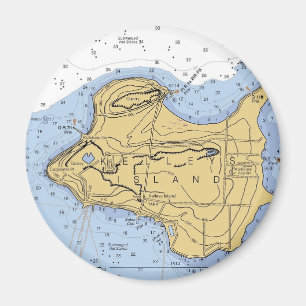Kelly Island, OH Nautical Chart Magnet