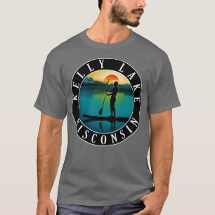 Kelly Lake Wisconsin Paddleboarding T-Shirt