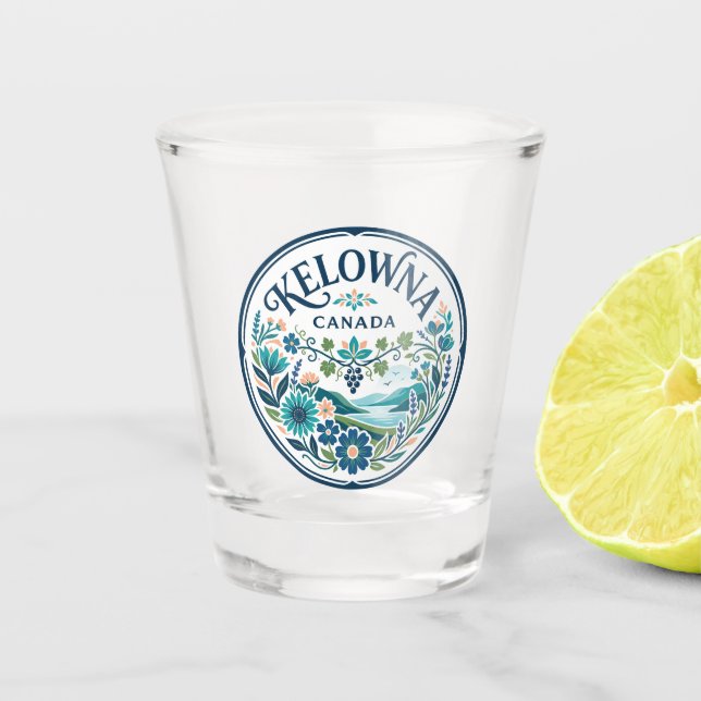 Kelowna Canada Shot Glass (Front)