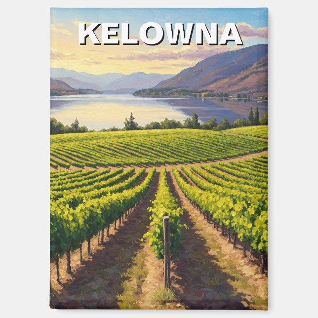 Kelowna Canada Travel Magnet (Front)