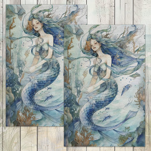 KELP FOREST MERMAID DECOUPAGE TISSUE PAPER