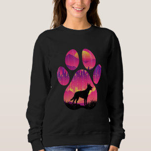Kelpie Paw Mom Dad Dog Women Men Sweatshirt