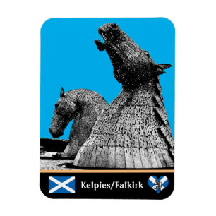 Kelpies & Statues in Falkirk /Scotland Art UK Magnet