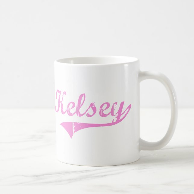 Kelsey Classic Style Name Coffee Mug (Right)