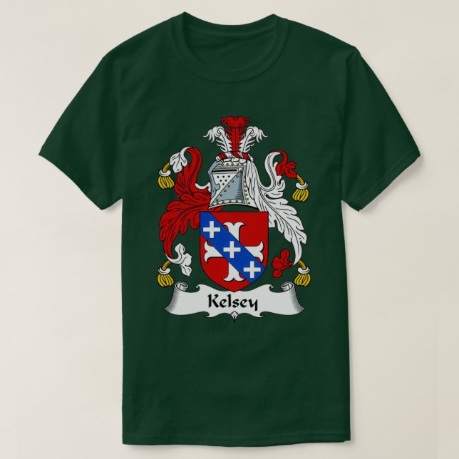 Kelsey Coat of Arms Family Crest  T-Shirt (Design Front)