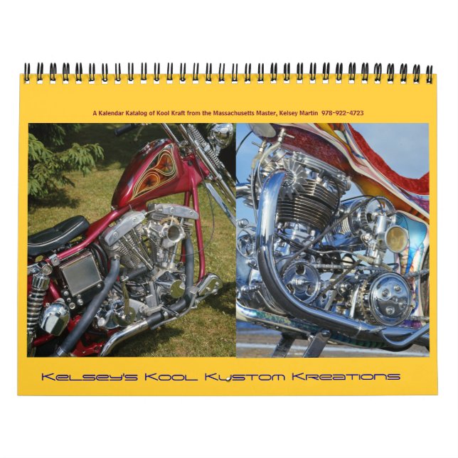 Kelsey's Kool Kustom Kreations; updated! Calendar (Cover)