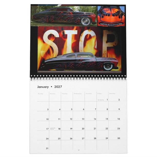 Kelsey's Kustoms 2014 Calendar (Jan 2027)