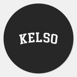 Kelso classic round sticker