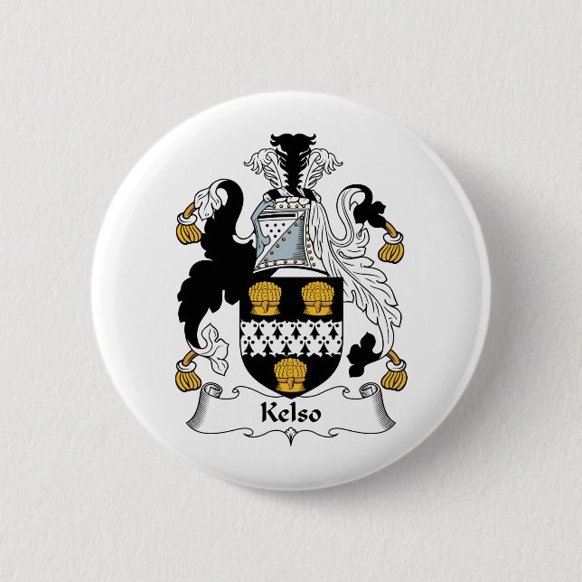 Kelso Family Crest 6 Cm Round Badge (Front)