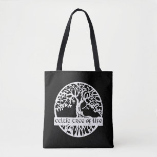 Keltischer Lebensbaum Yggdrasil Illustration Tote Bag