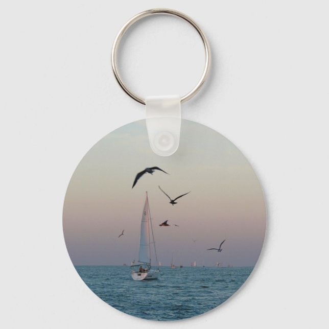 Kemah sailboat key ring (Front)