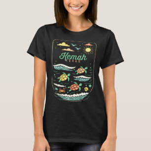 Kemah Tx Cute Beach Vacation Sea Turtle Lover T-Shirt