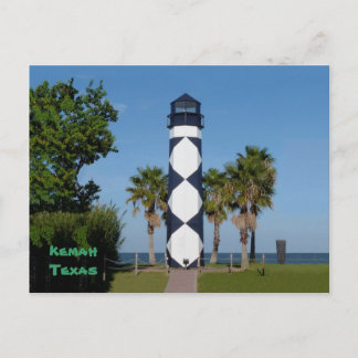 Kemah, TX Lighthouse postcard - customised