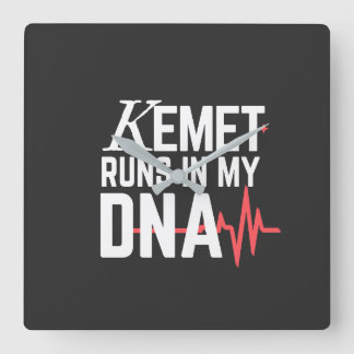 Kemet Runs in My DNA | Square Wall Clock