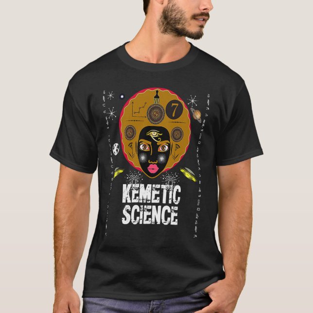 Kemetic Science  True Royalty Pharaoh Pyramids Sph T-Shirt (Front)