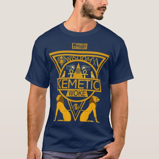 Kemetic Spirituality Ancient Egyptian Art T-Shirt (Front)