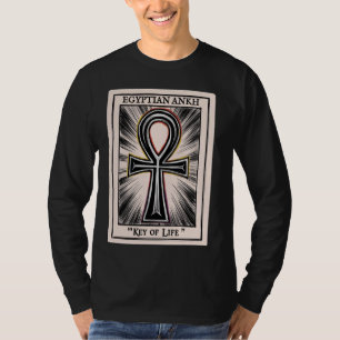 Kemetic Tarot Card Ancient Egypt Egyptian Ankh Key T-Shirt