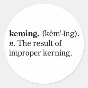 Keming Classic Round Sticker