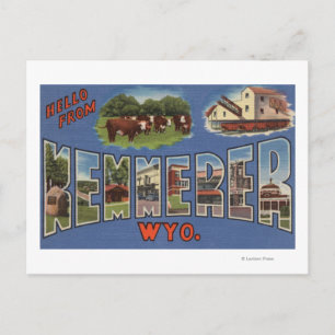 Kemmerer, Wyoming - Large Letter Scenes Postcard