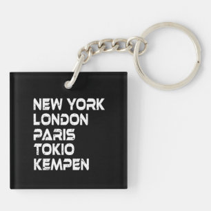 Kempen New York London Tokio Paris Anhänger Key Ring