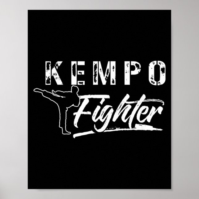Kempo Fighter Karate Shaolin Kenpo Martial Arts Poster (Front)