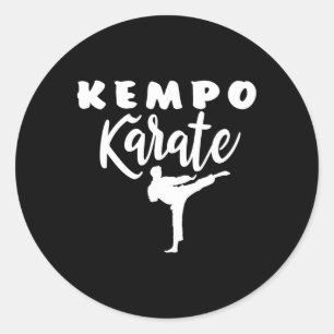 Kempo Karate Kenpo Martial Arts Shaolin Classic Round Sticker