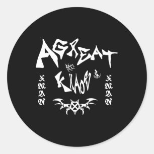 Ken Carson Merch Design Agc  Classic Round Sticker