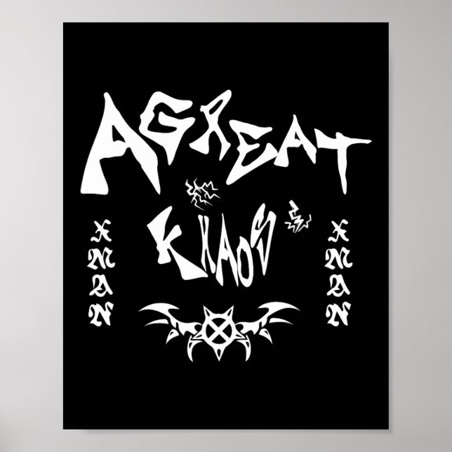 Ken Carson Merch Design Agc  Poster (Front)
