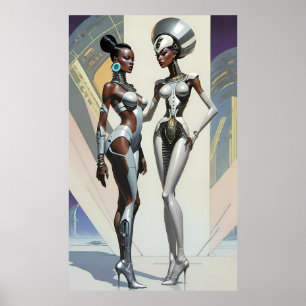 Ken Gauge Afrofuturism Three Science Fiction Pop Poster