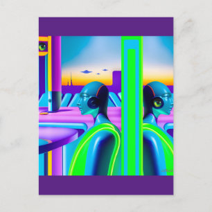 Ken Gauge Future Spectrum Sci-Fi Postcard