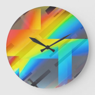Ken Gauge Nothiiing Surrealist Abstract Fine Art Large Clock
