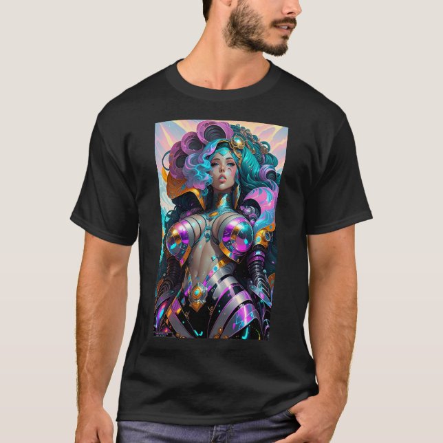 Ken Gauge Queen of the Vapour-Rave Fantasy T-Shirt (Front)