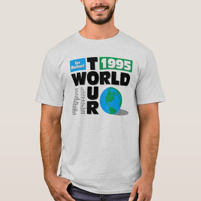 Ken MacDonell World Tour (1995) T-Shirt (Front)