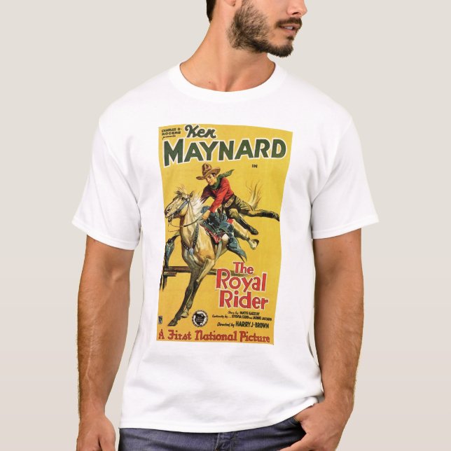 Ken Maynard 1929 vintage movie poster T-shirt (Front)