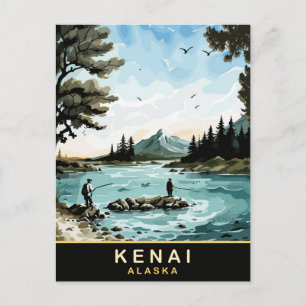 Kenai, Alaska, Vintage Travel Postcard