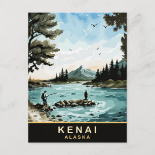 Kenai, Alaska, Vintage Travel Postcard