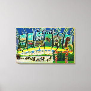 Kenai, AlaskaLarge Letter ScenesKenai, AK Canvas Print