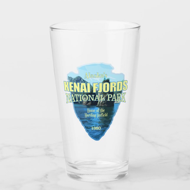 Kenai Fjords (arrowhead) Glass (Front)