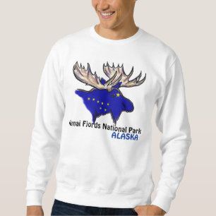 Kenai Fjords National Park Alaska elk flag shirt