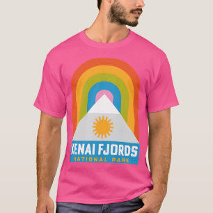 Kenai Fjords National Park Alaska Hiking Rainbow T-Shirt
