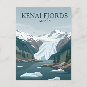 Kenai Fjords National Park Alaska Postcard