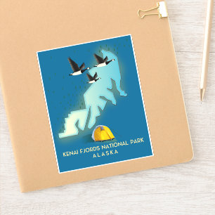 Kenai Fjords National Park Alaska travel map