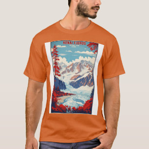 Kenai Fjords National Park Alaska USA Vintage Trav T-Shirt