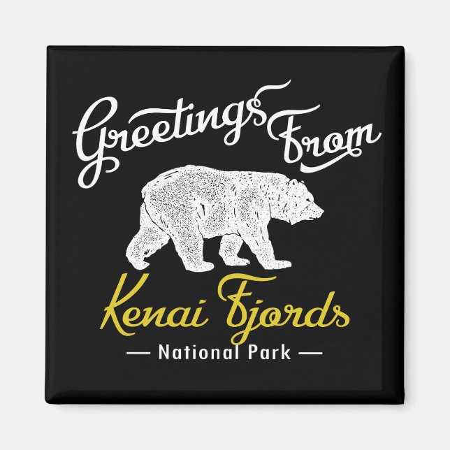 Kenai Fjords National Park Bear Magnet (Front)