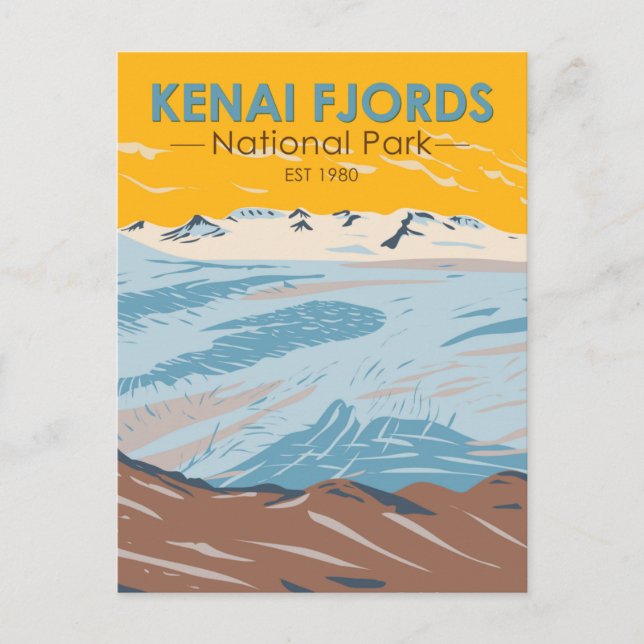 Kenai Fjords National Park Harding Icefield Postcard (Front)