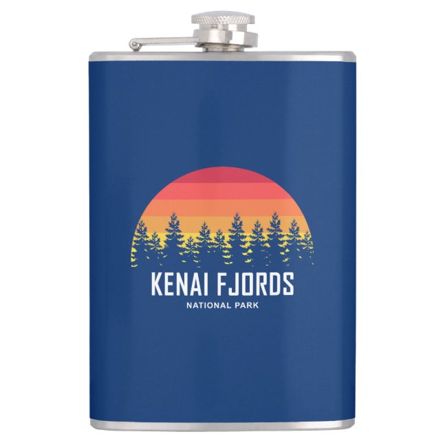 Kenai Fjords National Park Hip Flask (Front)