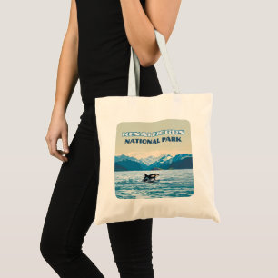 Kenai Fjords National Park Orca Alaska Vintage Tote Bag
